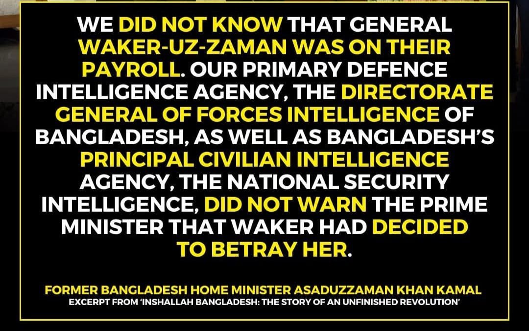 Former Minister Claims Army Chief ‘Betrayed’ Sheikh Hasina as Intelligence Agencies Failed to Warn: What It Means for Bangladesh’s Ongoing Crisis